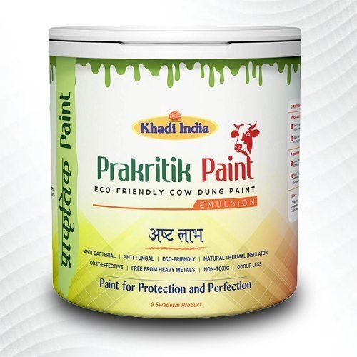 Any Color Khadi India Prakritik Paint Eco-Friendly Cow Dung Paint For Protection And Perfection Excellent Microbial Resistance