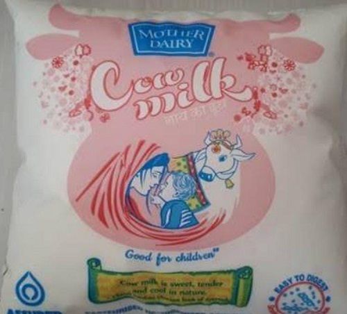 Mother Dairy Cow Milk Good For Children, 3.8%-4.2% Fat Contain Age Group: Baby