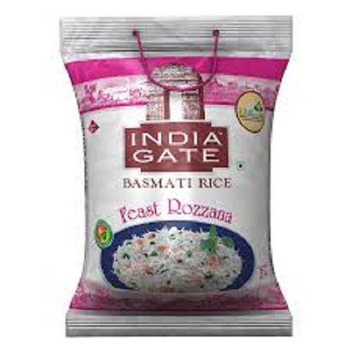 100% Pure And Organic White Long Grain India Gate Feast Rozzana Basmati Rice 1 Kg