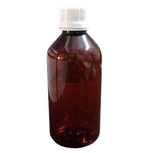 200ml Brown Color Transparent Bottle With White Color Lid for Beverage Storage Purpose