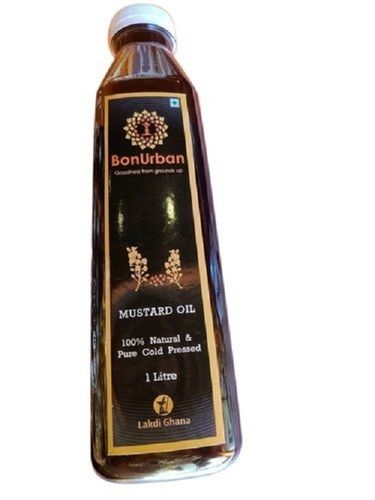 Bonurban 100% Natural Pure And Organic Pure Cold Pressed Mustard Oil Rich In Protein, Fiber, Vitamin C 1L Application: For Cooking