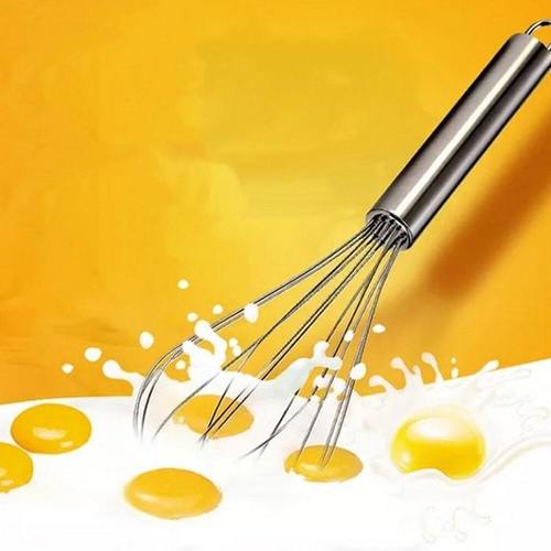 Corrosion Resistant Stainless Steel Whisk Egg Mixture Silver Color 110 gms