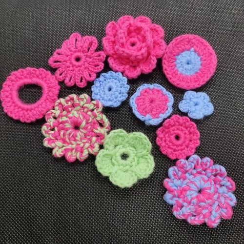 Mixed Color Knitted Cotton Applique