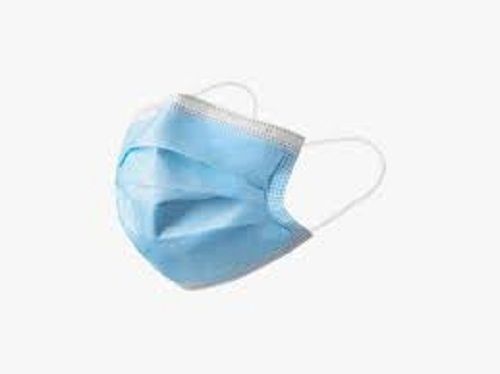 Sky Blue Color Disposable And Breathable Comfortable Non Woven Face Mask For Unisex Shelf Life: 2 Days