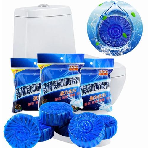 Surfactant Toilet Bowl Cleaner Tablets Blue Color 10 (Piece) Packs