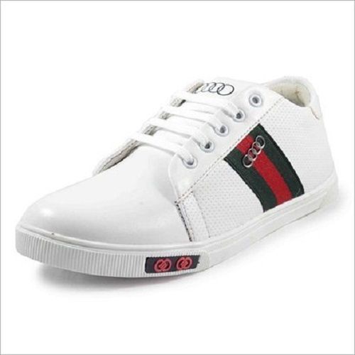 Summer White Color Mens Casual Shoes With 400 Gm Weight And Leather Materials