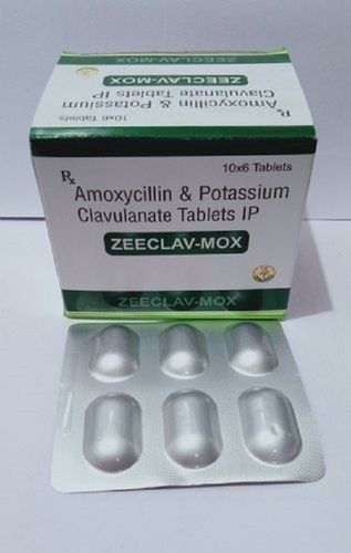 Zeeclav-Mox Amoxycillin And Potassium Clavulanate Tablets Ip, 10X6 Blister Pack Expiration Date: 1 Years