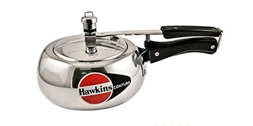  100% Aluminium Silver Coated Contura Aluminium Pressure Cooker, 2 Litre Body Thickness: 3.25 Millimeter (Mm)