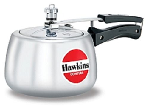 100% Aluminium Steel Silver Coated Contura Aluminium Pressure Cooker, 3 Litre Body Thickness: 3.25 Millimeter (Mm)