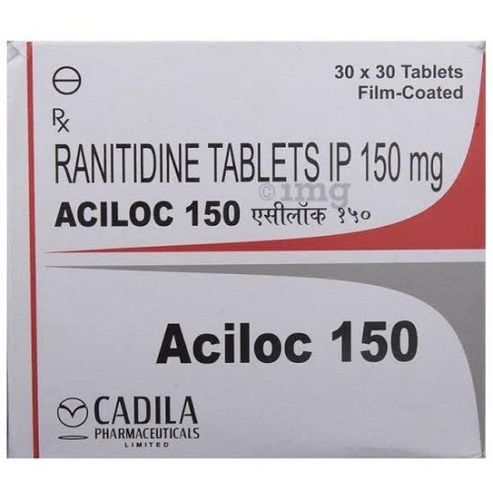 Aciloc 150Mg, Ranitidine Tablets 150Mg, 30X30 Tablets Film Coated General Medicines