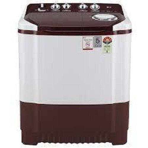 Brown And White Color Lg 8kg 5 Star Semi Automatic Top Load Washing Machine