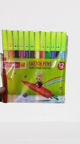 Easy To Write Plastic Colored Sketch Pens, Thickness 3 Mm, Length