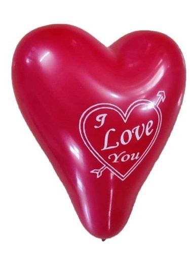 Latex Party Special Red Colour Printed Heart Shape Balloon For Party Decoration