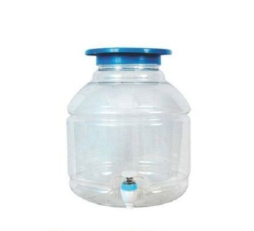 Leak and Creak Resistant Transparent Plastic Drinking Water Jar