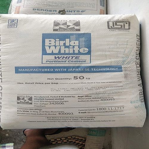 White Color Birla White Portland Cement Manufactured With Japanese Technology, And Including Light Pastels Compressive Strength: 33-35 Megapascals (Mpa )