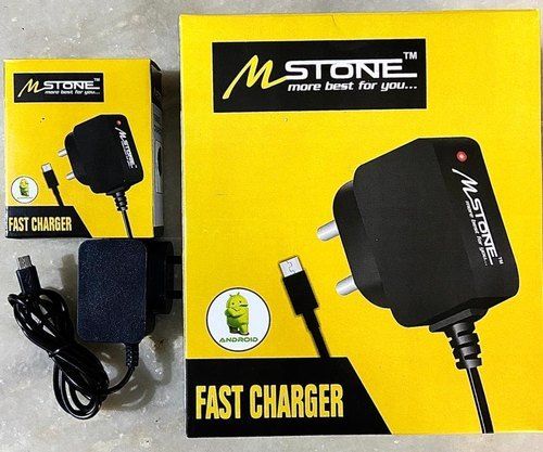  M Stone More Best For You Fast Charger, 1 Meter Black Charger For Mobile