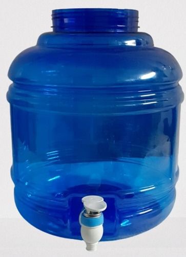 Plastic 10 Ltr Dark Blue Water Dispenser Can With Ari Tight Cap For House And Office