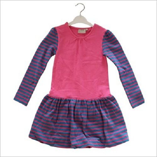 100% Pure Cotton Fabric Short Sleeves Baby Girls Frocks Comfortable And Durable Age Group: 6-10