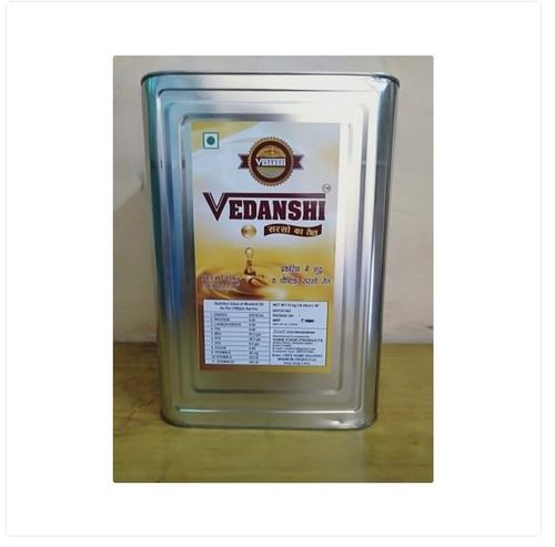 Common 10L Vedanshi Yellow Refined Hydrogenated Mustard Oil With Low On Cholesterol And Trans Fatty Acid