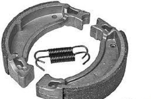 एल्यूमीनियम 2.75-18 साइज और फ्रंट 2.75-18 रियर हार्ड स्ट्रक्चर सेमी मेटैलिक स्प्लेंडर ब्रेक शू