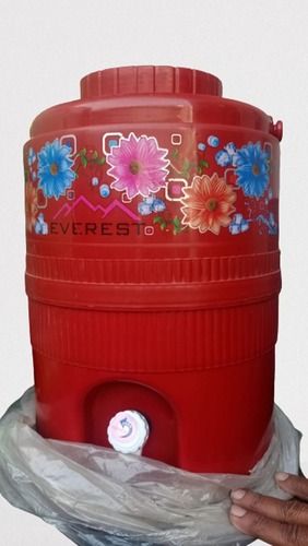 Steel Assorted Red Color Mineral Water Plastic Jug, Storage Capacity 25 Ltr