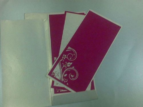 Cardboard Single Fold Bangle Ceremony Invitation Cards with Cover