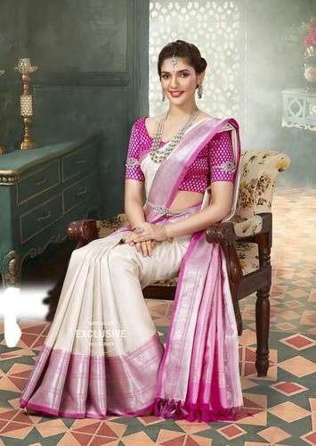 Na Durable Printed Pattern Skin Friendly Party Wear Silk Saree