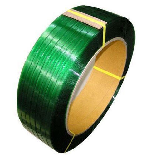 Light Weight And Perfect Finish Green Color Pet Strapping Rolls For Packaging