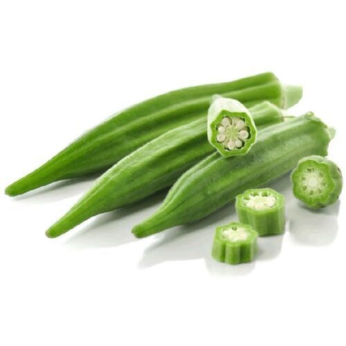 Maturity 100 Percent Natural Rich Fine Taste No Artificial Color Green Fresh Okra