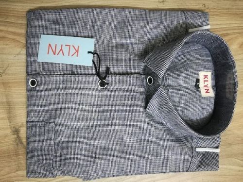 Mens Casual Wear Soft Cotton Full Sleeves Plain Lining Gray Slim Fit Shirts Age Group: 32 To 45