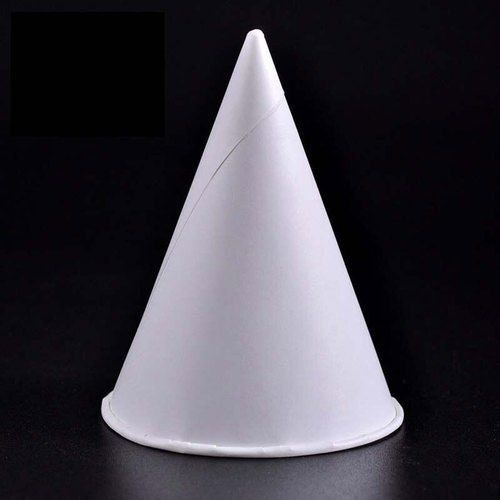 Plain White Cone Paper Cup For Ice Cream With Anti Leakage Properties Size: Comes In Various Sizes