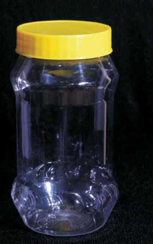 Transparent Plastic Pet Jar Storing Ghee In A Plastic, Freezer Friendly And Easy To Recycle