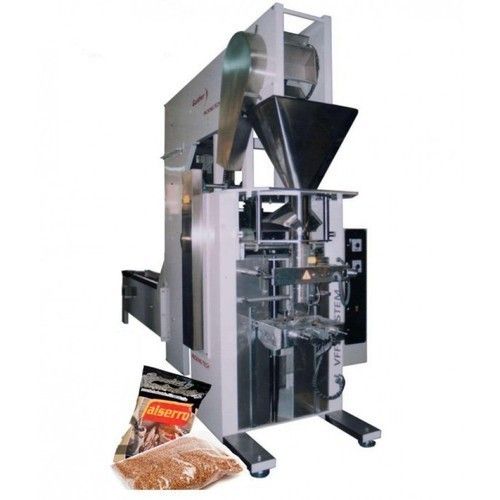 Silver Polished Three Phase Stainless Steel Potato Chips Packaging Machine