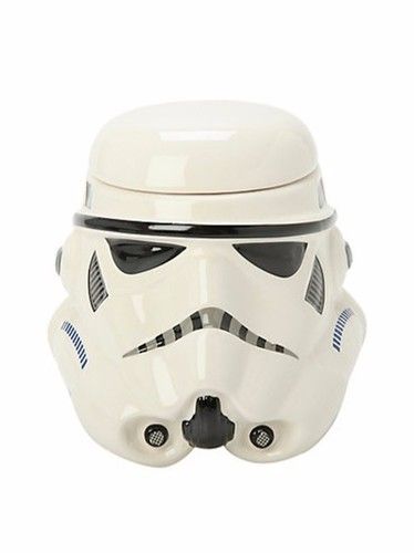 White Star Wars Mug - Stormtrooper Helmet 3D Ceramic Tea Coffee Imported Mug With Removable Lid