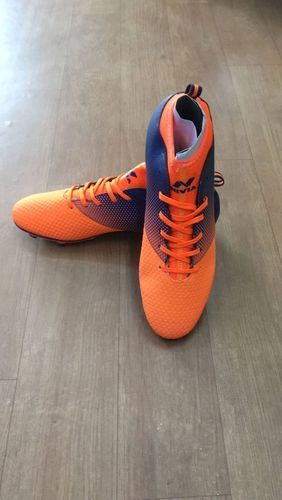 Stylish Trendy Orange And Blue Nivia Running Sports Shoes With Laces For Mens Insole Material: Pvc