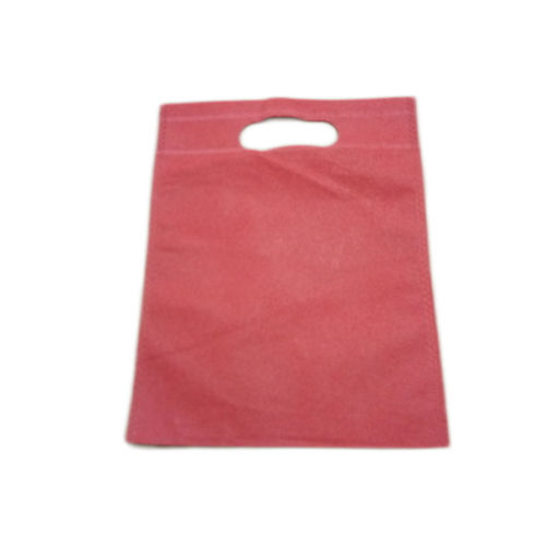 Super Soft Pink Color D Cut Non Woven Carry Bag For Shopping Use Bag Size: Customized