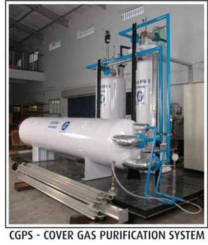 White Automatic Stainless Steel Cover Gas Purification System For Gas Purification