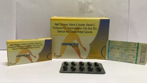 Beta Carotene, Vitamin E Acetate, Vitamin C, Pyridoxine Hcl, Cyanocobalamin, Folic Acid, Zinc, Selenium & Copper Softgel Capsules