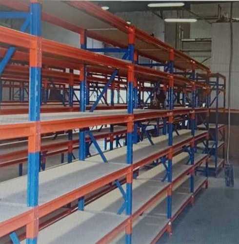 Blue And Red Color Coated Industrial Mild Steel Metal Storage Rack