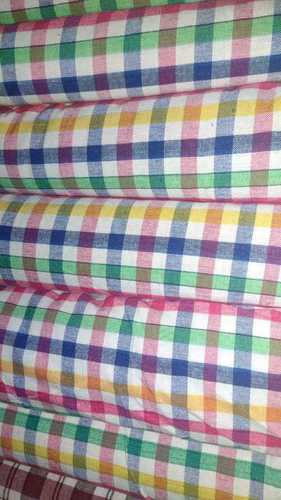 Normal Shine High Strength Shrink Resistant Checked Soft Cotton Mattress Fabric