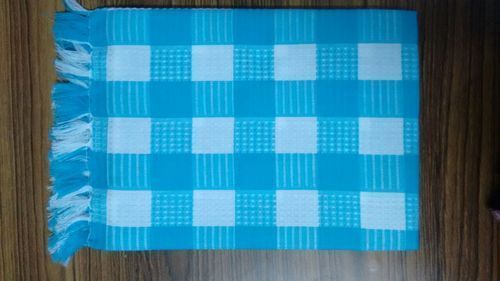 Pure Cotton Sky Blue Colour Towel With High Water Absorbent Ratio Age Group: Old Age