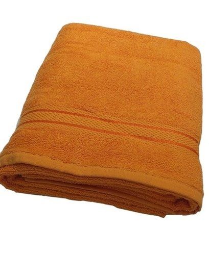 Rectangular Shape Soft Cotton Plain Bath Towels With High Water Absorbent Ratio