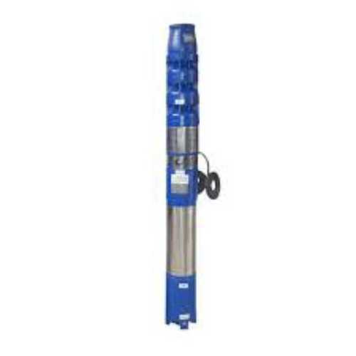 Metal Silver And Blue Single Phase Electric Vertical Submersible Water Pump