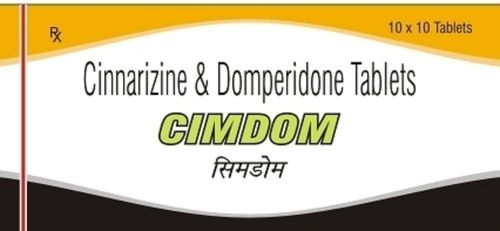 Cimdom Cinnarizine And Domperidone Tablets - 10x10 Blister Pack