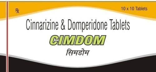 Cimdom Cinnarizine And Domperidone Tablets - 10X10 Blister Pack General Medicines