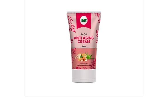 Instant Glow Aloe Anti Aging Cream Net Vol 60 Gm For All Types Of Skin Color Code: Pink