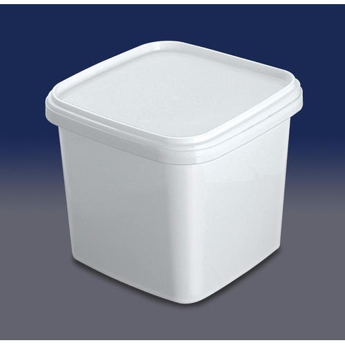 Lightweight Plastic Container Strong And Durable For 5 Kg. Storage In Rounded Square Shape