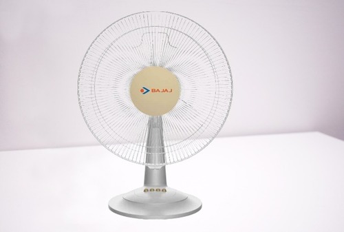 Bajaj Midea BT 07 Table Fan - Metal, 15 Inch Diameter, White Color | 4 Star Energy Efficient, Superior Air Throw, Thermal Overload Protection, Sleek Design