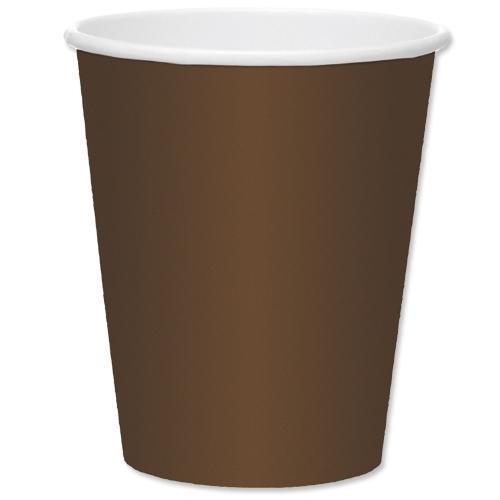 Plain Brown Color Disposable Paper Coffee Cups(Recycled Paper)