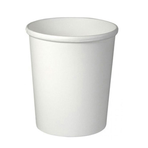 Plain White Color Paper Disposable Glass For Coffee And Tea